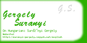 gergely suranyi business card